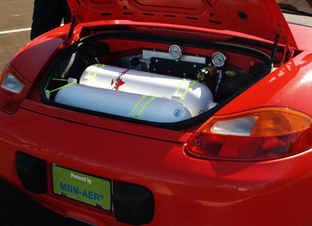 Air-powered Porsche Boxster