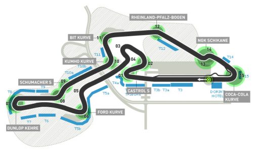 Nürburgring layout Nürburgring layout