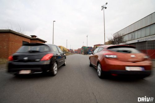 Peugeot 308 1.6T 175 vs Renault Mégane Coupé 2.0 Tce
