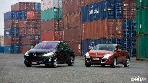 Peugeot 308 1.6T 175 vs Renault Mégane Coupé 2.0 Tce