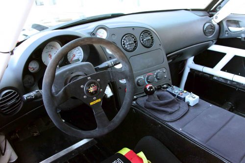 Interior of race-ready 2010 Dodge Viper SRT10 ACR-X.