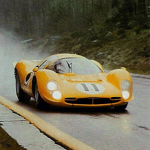 The Equipe Nationale Belge entered Ferrari 412P ch no 0850 of Mairesse and Beurlys at the ‘67 Spa 1000km