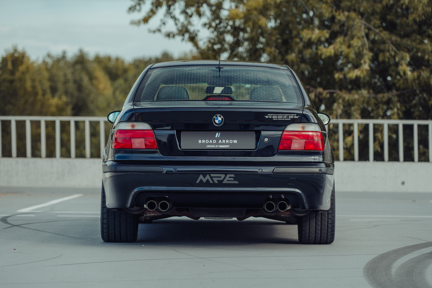 BMW M5 W10, static image, rear view - Broad Arrow Auctions